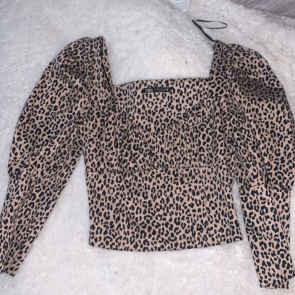 Leopard print Zara top
